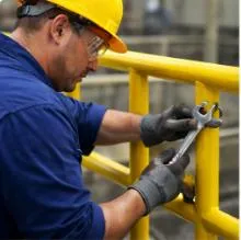 Manutenção de grades de proteção